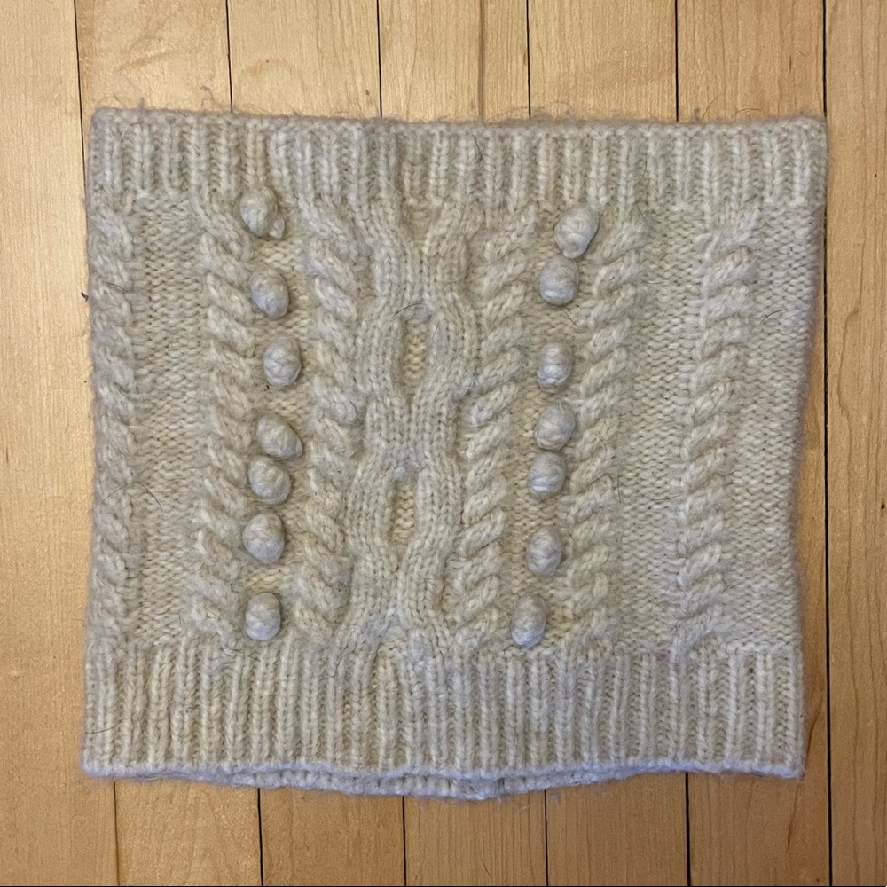 Knitted Neck Warmer Infinity Scarf